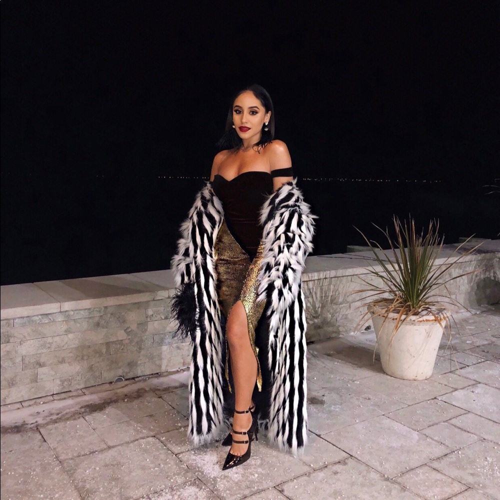 Black velvet dress